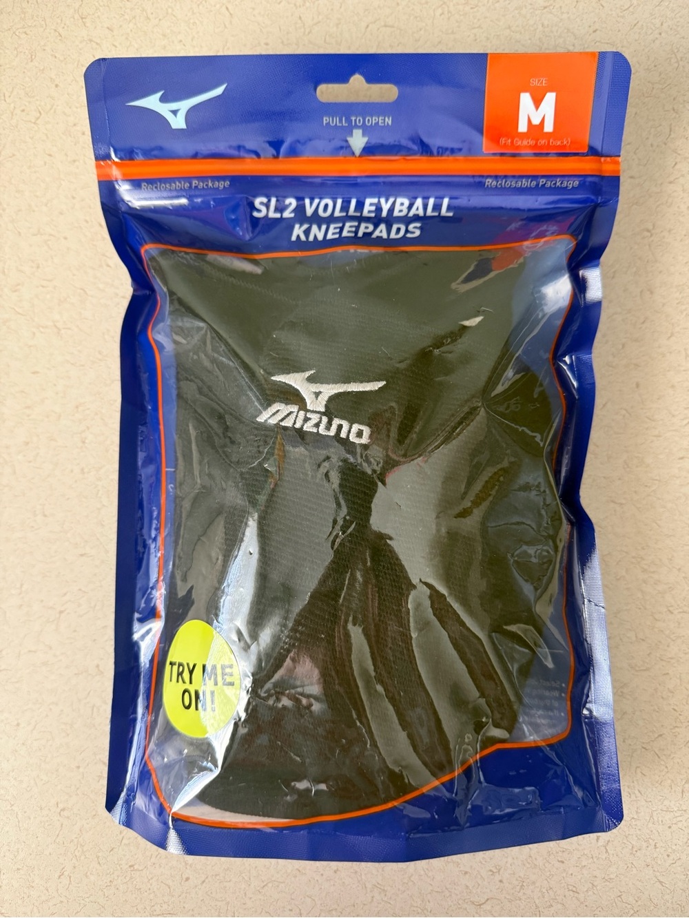 Mizuno Black SL2 Volleyball Knee Pads - Women's Size M
